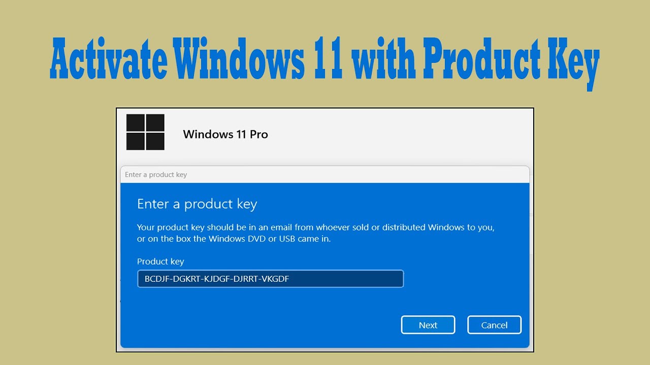 Windows 11 Product Key - Lifetime Validity and Activation