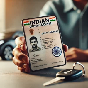 Indian driving licence sample card